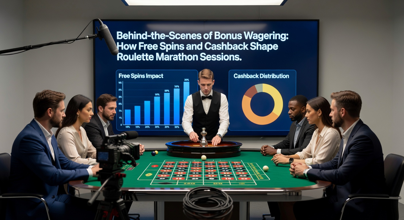 Grafiek die bonus wagering eisen illustreert met free spins en cashback in een roulette-context, inclusief marathon sessie-duur