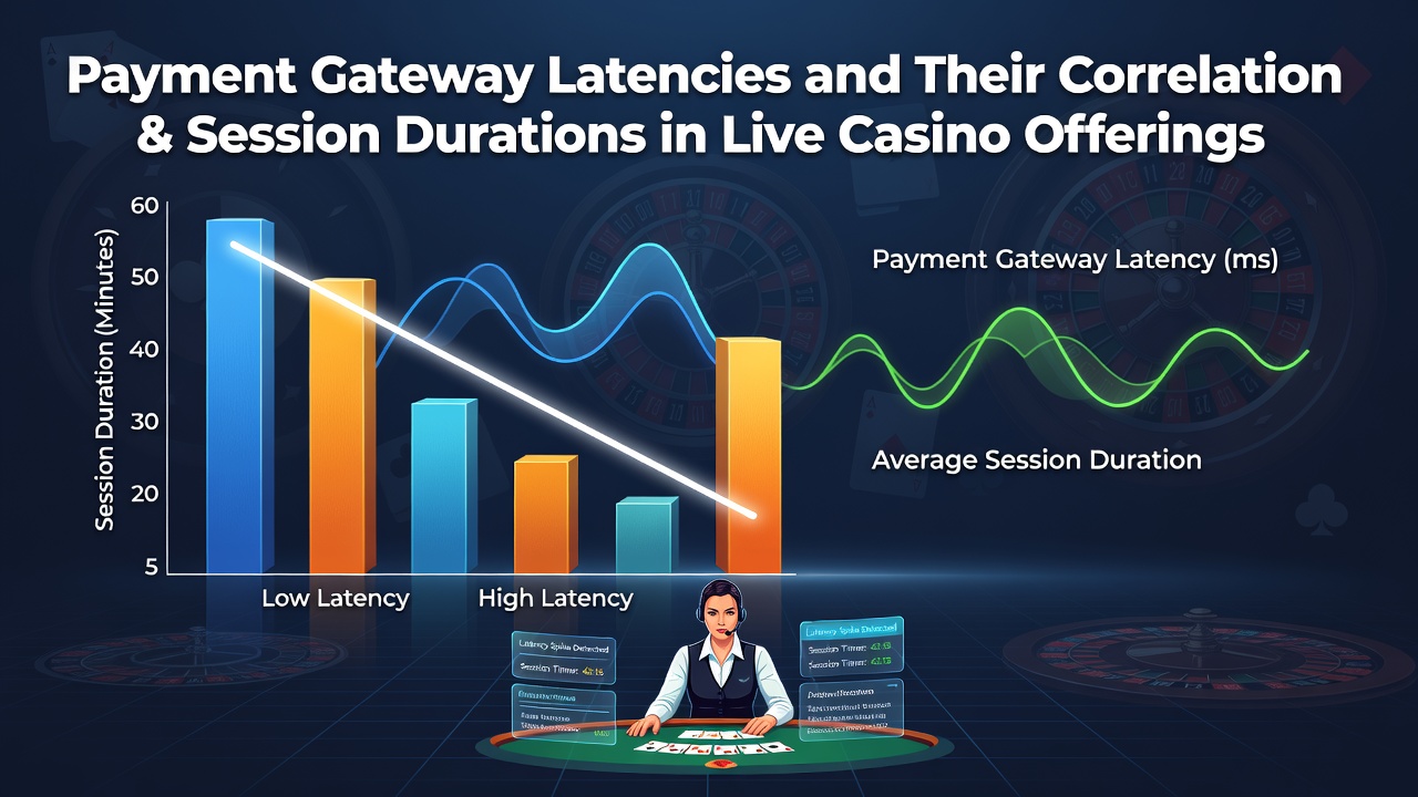Illustratie van betalingsgateway latentie effecten in live casino omgevingen