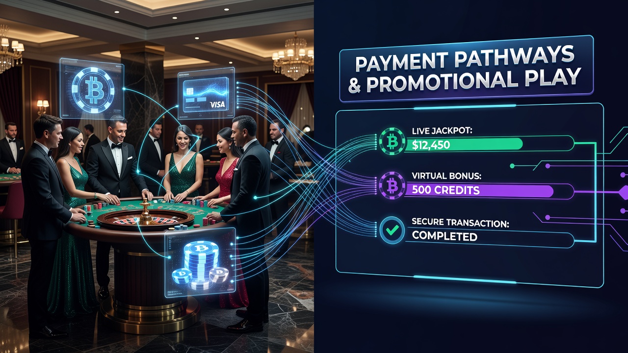 Overzicht van betalingsroutes in casino-omgevingen met live en virtuele spellen