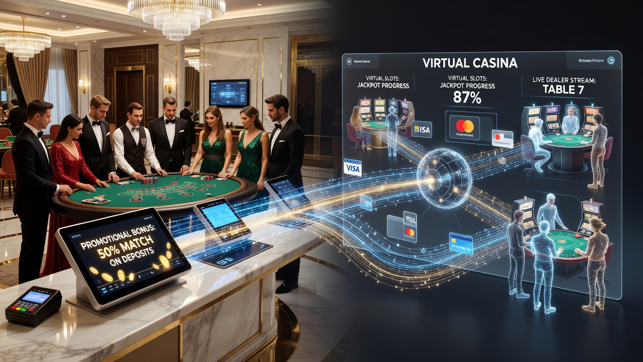 Detailopname van e-wallet en crypto transacties die promoties in casino spellen activeren