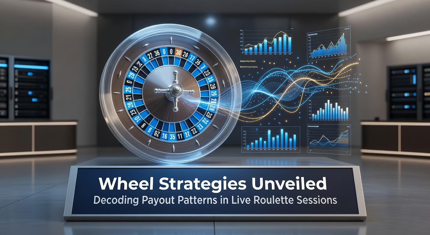 Grafiek met payout-patronen en bias-analyse van een live roulette wiel